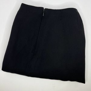 Ralph Lauren LRL 100% Silk Pants Women's Black Wide Leg Side Zip Cropped Size 10